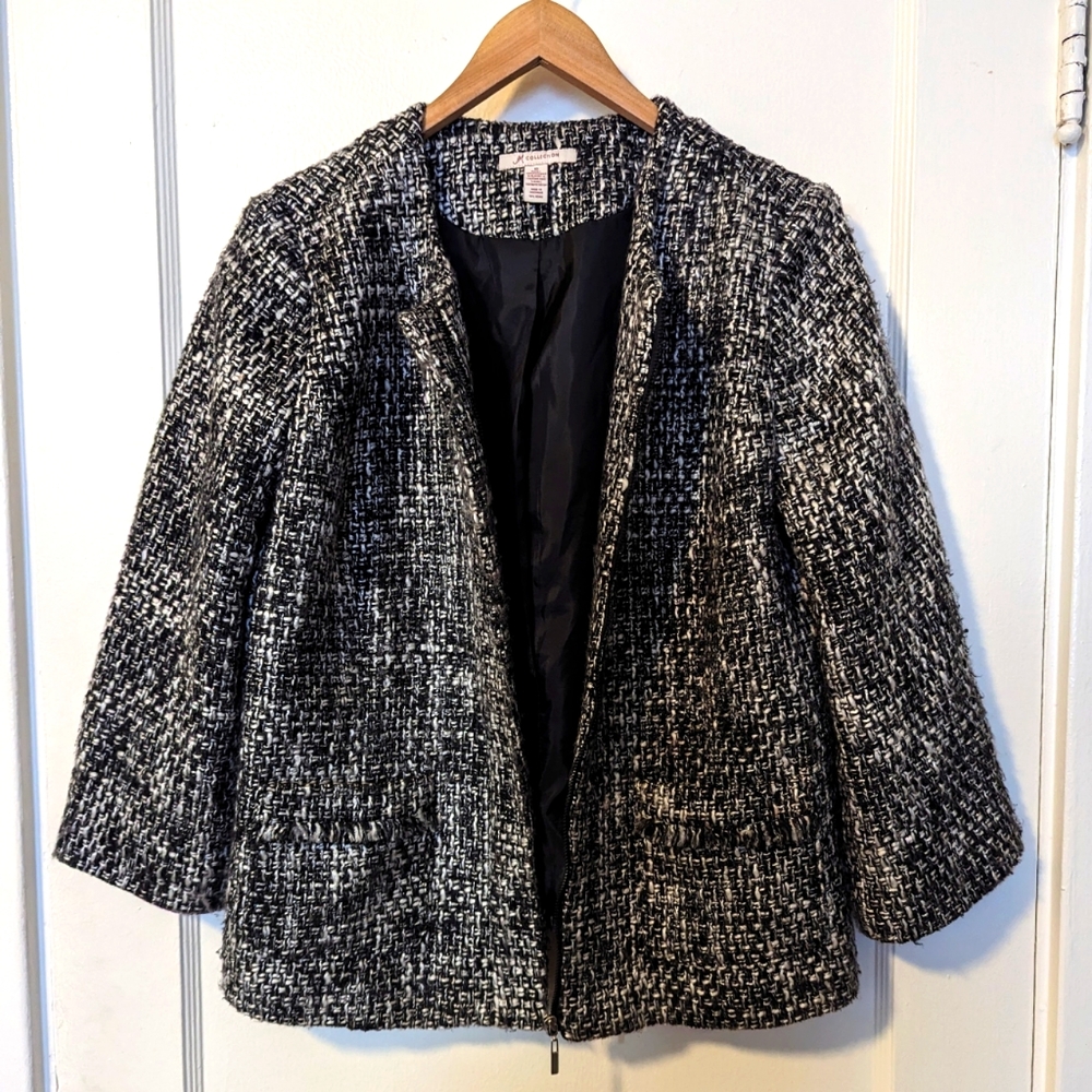 JM Collection Tweed Women's Jacket